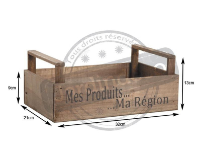 Caisse récolte Mes produits ma région