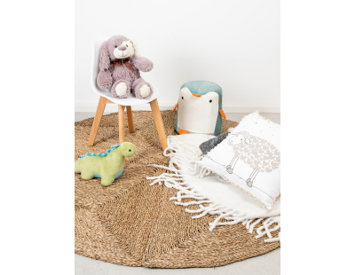 Cale-porte dinosaure en coton vert