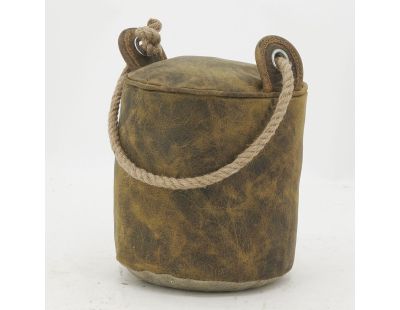 Cale-porte en nubuck et corde