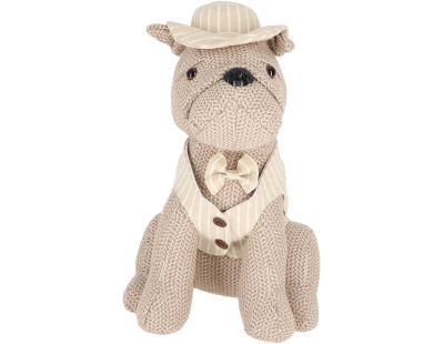 Cale-porte en tissu animal habillé (Chien)