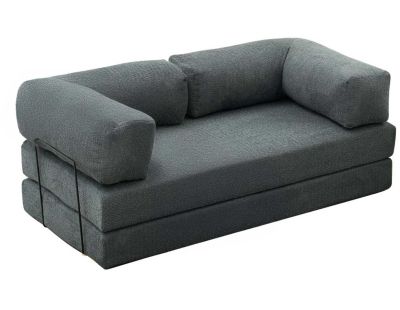 Canapé chauffeuse 3 places en chenille Comfort (Vert)