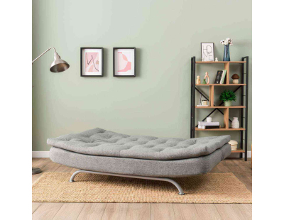 Canapé convertible 3 places Rivo (Gris clair)