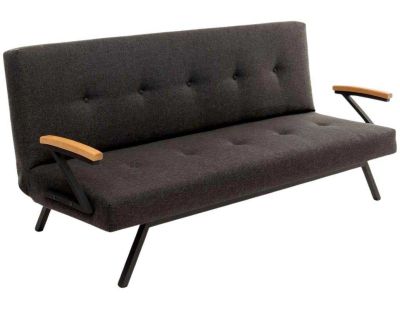 Canapé convertible 3 places Zven (Gris foncé)