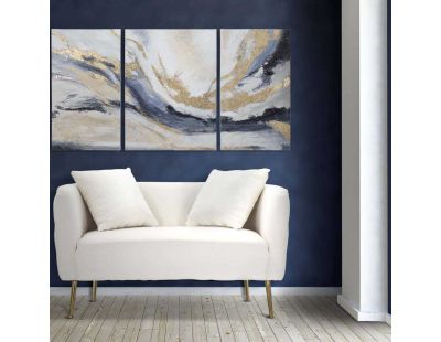 Canapé en tisu matelassé Bucarest 127 x 74 x 73 cm