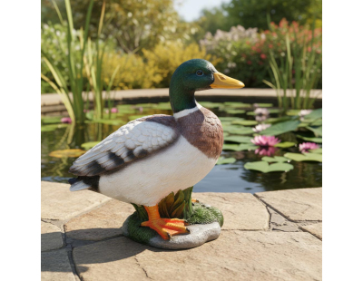 Canard colvert en résine (Debout)