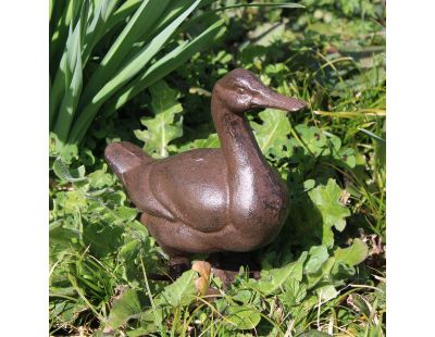 Canard décoratif en fonte 18 x 7 x 19 cm