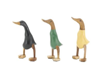 Canards en teck coloris assortis (Lot de 3)