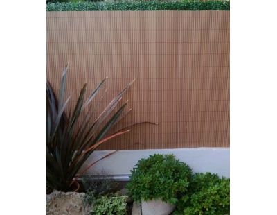 Canisse en PVC effet teck double face qualité + (1.80 x 2.5 m)