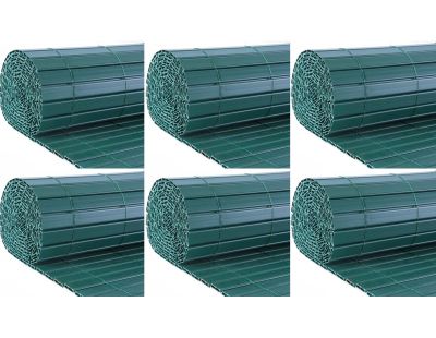 Canisse en PVC vert double face qualité + (Lot de 6)