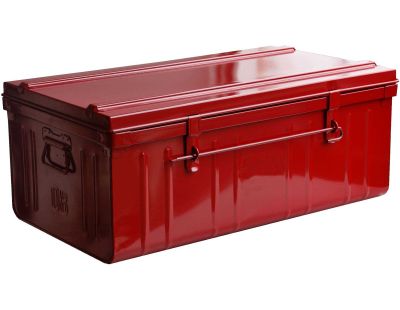 Cantine de rangement Premium en acier rouge (95 litres)