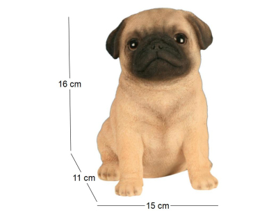 Carlin en résine (Chiot)