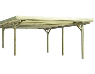 Carport en bois couverture PVC  Basic (Double)