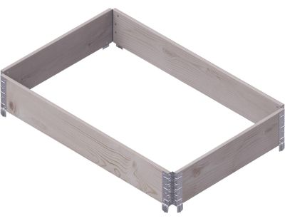 Carré potager Gardenbox 120 x 80 cm (Gris)