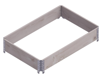 Carré potager Gardenbox 120 x 80 cm (Gris)