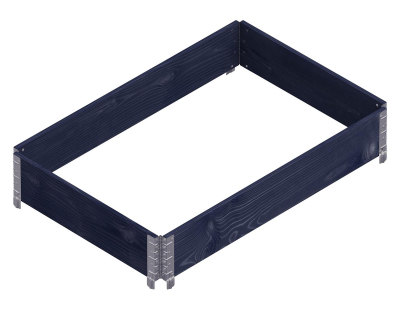 Carré potager Gardenbox 120 x 80 cm (Noir)