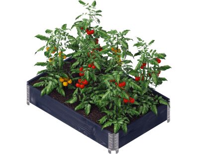 Carré potager Gardenbox 120 x 80 cm (Noir)