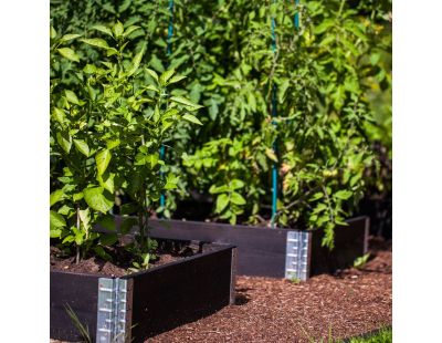 Carré potager Gardenbox 120 x 80 cm (Noir)