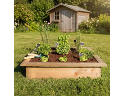 Carré potager anti limaces en pin