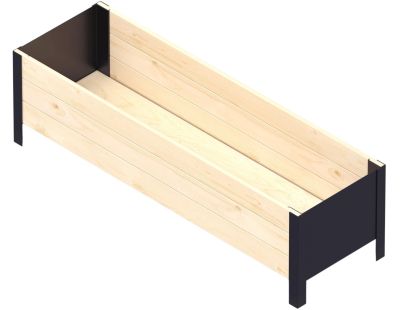 Jardinière en bois et métal Modern (Bas)