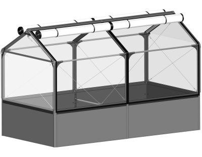 Carré potager avec serre Basic air (Longueur 240 cm)