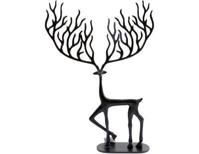 Cerf décoratif en aluminium 36.5 x 9 x 48.5 cm