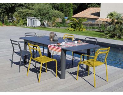 Chaise en aluminium Eos (Tournesol)