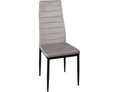 Chaise assise en velours Victor (Taupe)