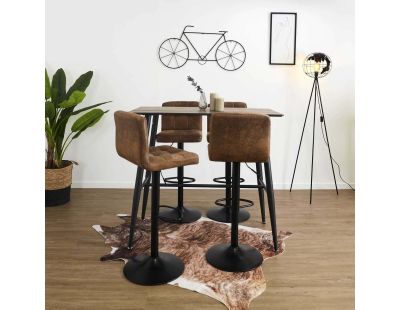 Chaise de bar réglable en hauteur Downtown (Lot de 2)