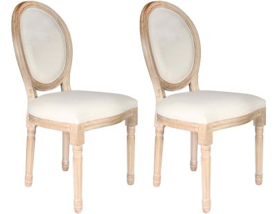 Chaise en bois Eleonor (Lot de 2)