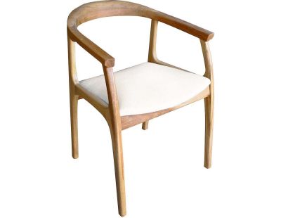 Chaise en bois de hêtre et lin Porto