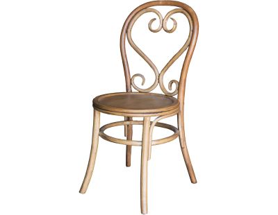 Chaise brasserie en bois d'orme Montmartre