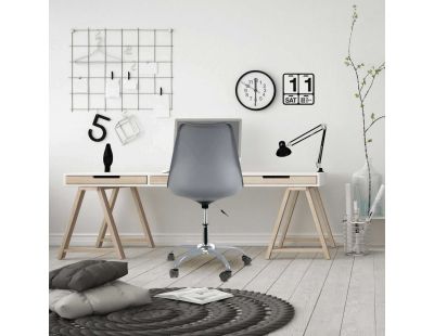 Chaise de bureau à roulettes Kiruna (Gris)