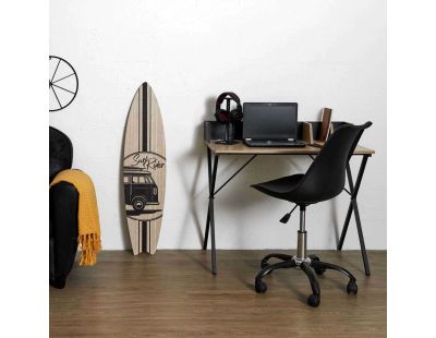 Chaise de bureau à roulettes Kiruna (Noir)