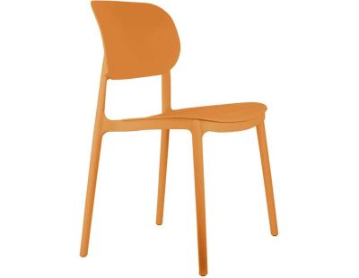 Chaise colorée en polypropylène Cheer (Jaune orcre)