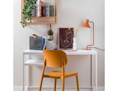 Chaise colorée en polypropylène Cheer (Jaune orcre)