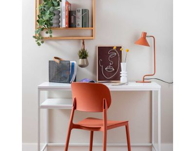 Chaise colorée en polypropylène Cheer (Orange brûlée)