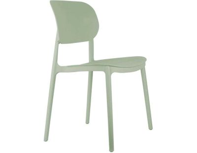 Chaise colorée en polypropylène Cheer (Vert jade)