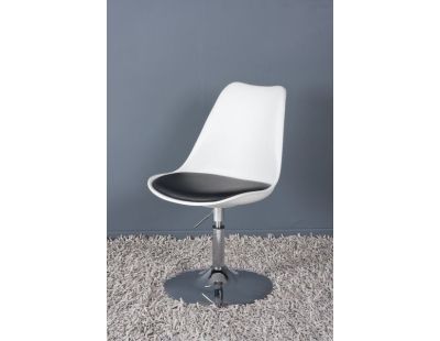 Chaise design Victoria (Blanc et noir)