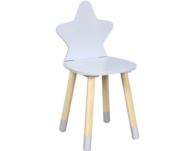 Table enfant avec 2 chaises Pencilio design crayon Bois et Blanc