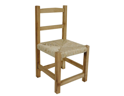 Chaise enfant en bois naturel (Lot de 2)