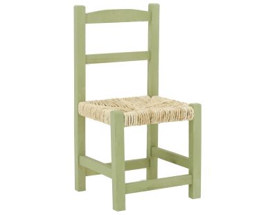 Chaise enfant en bois (Vert)