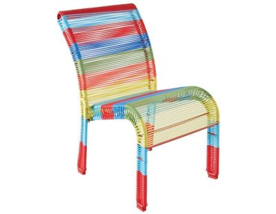 Chaise enfant en polyrésine multicolore