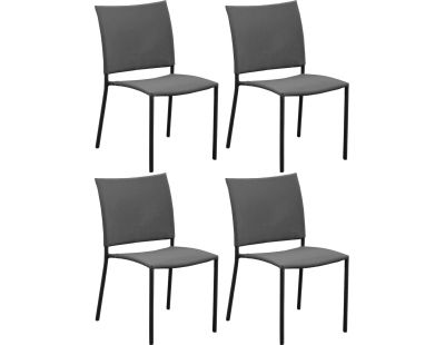 Chaise de jardin Bonbon pour enfant (Lot de 4) (Gris)