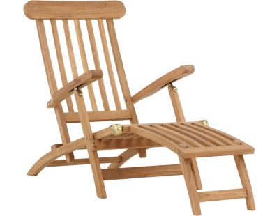 Chaise longue de jardin en Teck Kenya