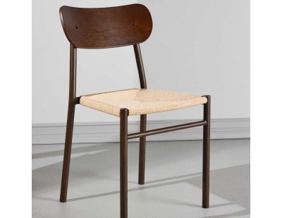 Chaise en métal et contreplaqué Polly 88 x 42 x 55 cm (Lot de 2)