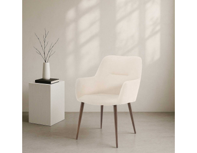 Chaise en métal et tissu Tomorrow (Lot de 2)