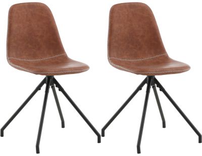 Chaise pivotante en polyuréthane Polar (Lot de 2)
