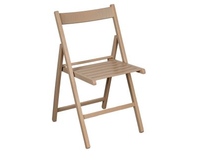 Chaise pliante en bois (Taupe)