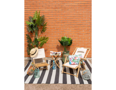 Chaise relax pliante en bambou