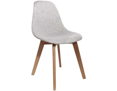 Chaise scandinave assise grosse maille (Lot de 2) (Gris)